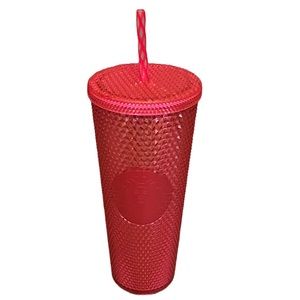 Starbucks Holiday 2021 Hot Pink Diamond 24 Oz Studded Venti Tumbler Cold Cup